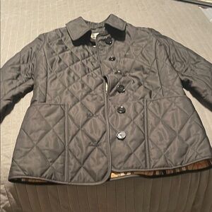 Burberry Kids Black Quilted Puffer Jacket